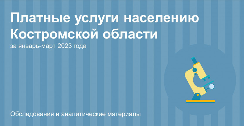 Платные услуги населению Костромской области за январь-март 2023 года